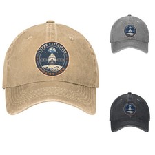 Artemis Moon Mission Retro Space Exploration Adjustable Denim Baseball Cap Hat