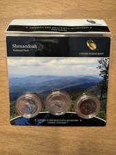 2014 US Mint America the Beautiful Quarters – Shenandoah - 3 Coin Set – OGP COA