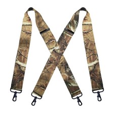 KRICJYH Mens Suspenders Heavy Duty Swivel Hooks Hunting Work Braces Camo Susp...