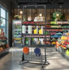 New Gridwall Panel Display Stand Heavy Movable Floorstanding Grid Wall Panel