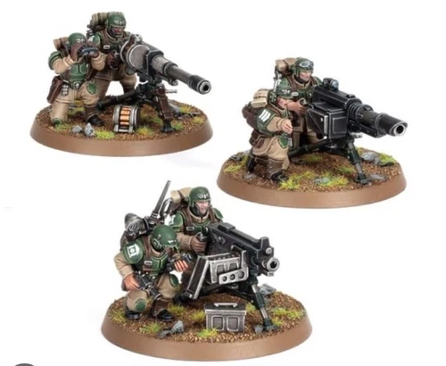 (All Parts!)  Cadian Heavy Weapons Team Parts Astra militarum warhammer 40000