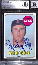 1969 Topps 311 Sparky Lyle RC BGS Auto 10 Autographed BAS Authentic C102101