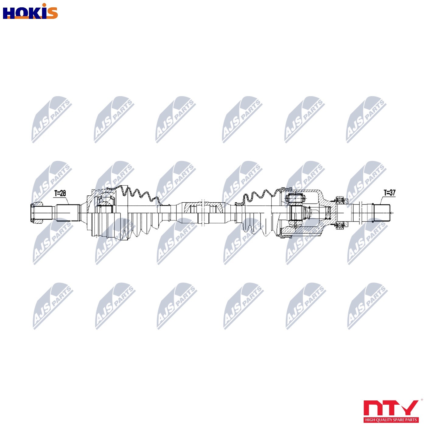 Nty Driveshaft For Peugeot 3008 1.5Hdi 18- /Right,Atm - Image 9