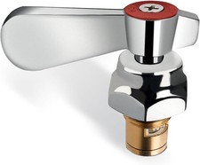 Brass Handle Stem Assembly Ceramic Faucet Valve Cartridge 20 Teeth Commercial