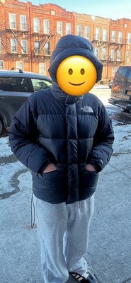 Mens The North Face Himalayan Parka Jacket Black Sz S 550 Down Coat