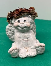 ADORABLE DREAMSICLES  SITTING PRETTY CHERUB W/PINK BOW CIRCA 1990's