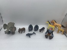 Animals Mixed Lot Of Toy Zoo Animals Horses Elephant Piglet Etc BE
