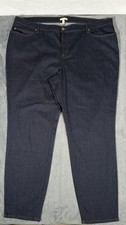 Eileen Fisher System Jeans Womens 24W Indigo High Rise Straight Stretch Plus