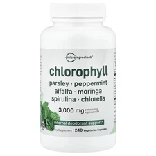 2 X Micro Ingredients, Chlorophyll, 240 Vegetarian Capsules