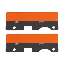 Pair For King KX-155 KX 155 Radio Recessed Amber Faceplate Lens Replacement