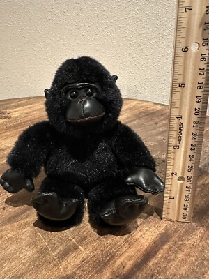 Gund Small Plush King Kong Black Gorilla- Vinyl Hands, Feet, Face