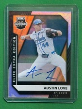 2021 Panini Elite Extra Edition Baseball Austin Love #90 Signatures
