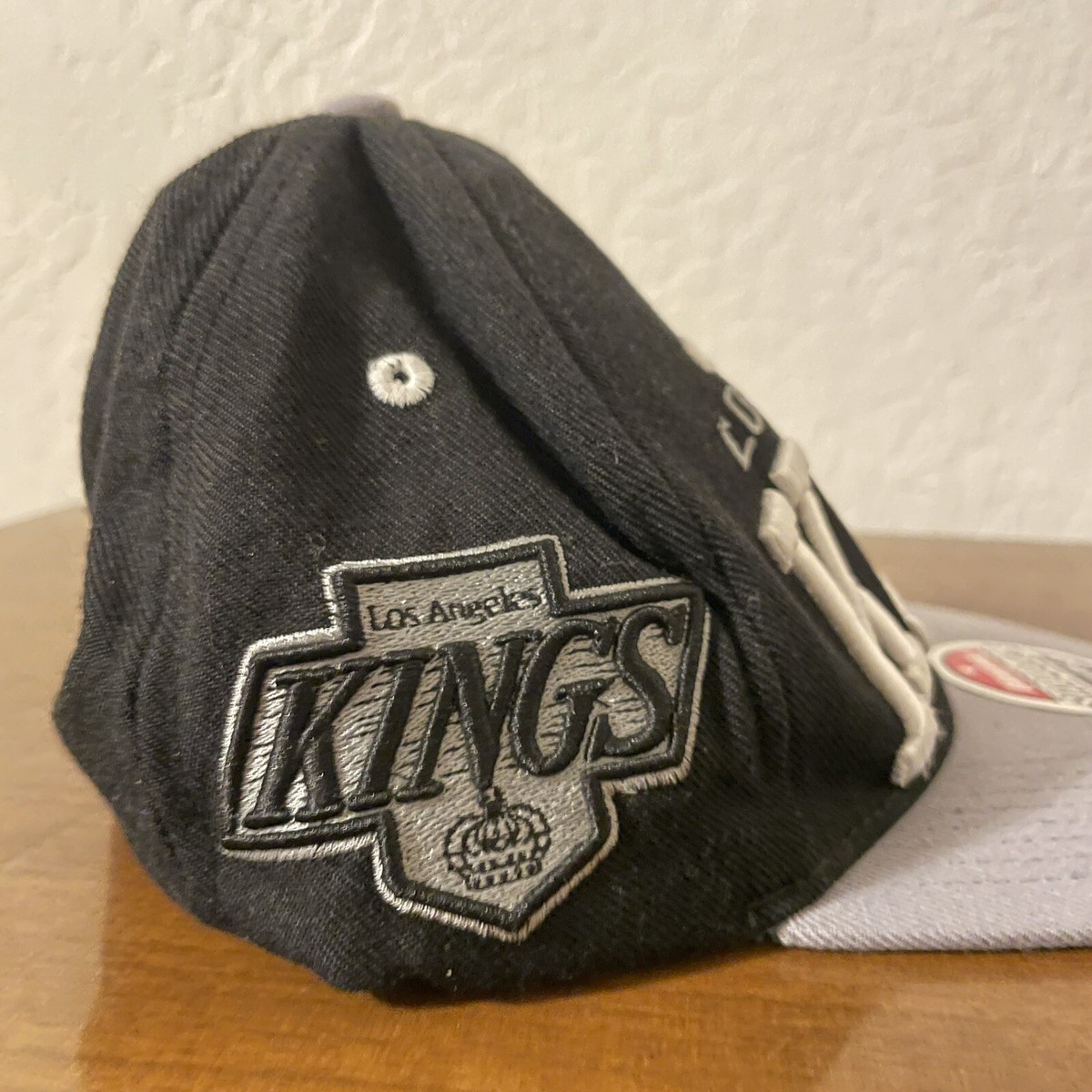 LA Los Angeles Kings Script Snapback Hat Black NWA Eazy-E Vintage