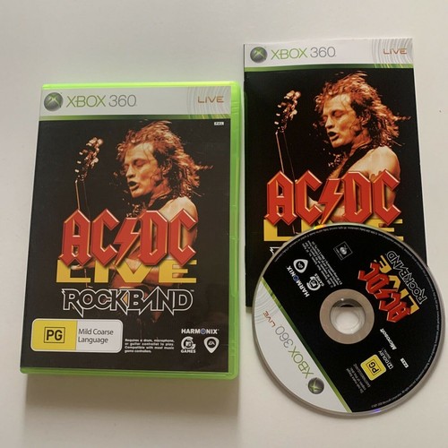 ACDC Live Rockband  - Xbox 360 With Manual PAL Music - Picture 1 of 5