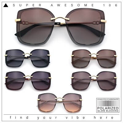 Polarized Womens 90s Glamour Butterfly Designer Sunglasses