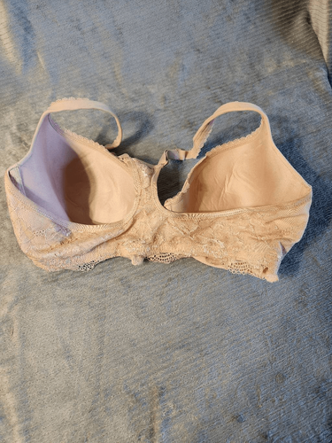 Victoria's Secret Body by Victoria Lined Strapless Racerback Demi Bra Size 38D B - Picture 2 of 3