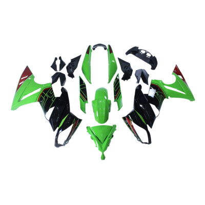 Green Fairing Kit for 2009-2011 Kawasaki Ninja 650R ER-6F Fairings ABS Bodywork
