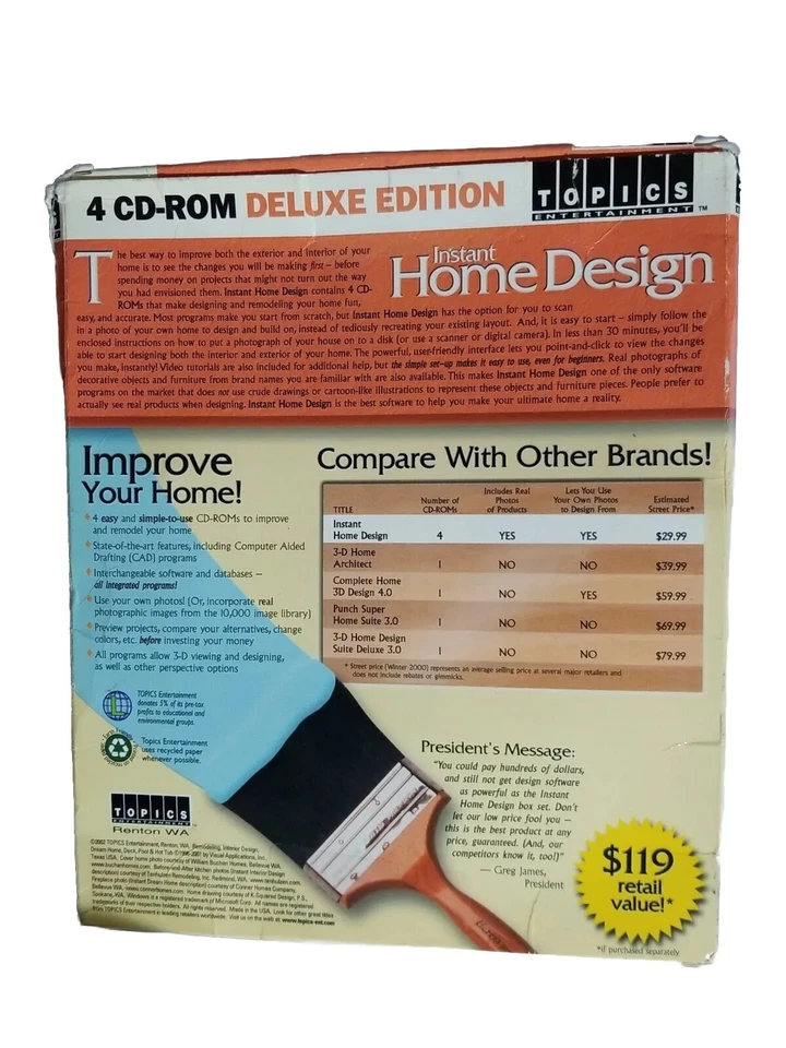 Topics Instant Home Design 4 CD-ROM Deluxe Edition - Image 4 of 4