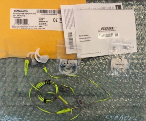 (Genuine) Bose SoundSport 3.5mm Wired Jack Earbuds (In-ear) Headphones Green iOS