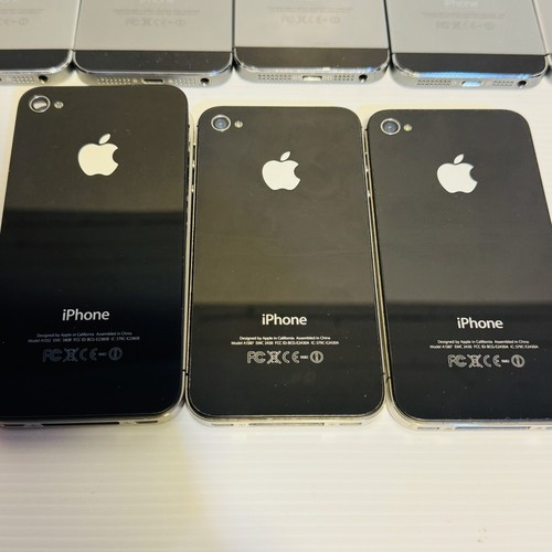 Lot of 9 Apple iPhone 5s & 4s Model A1530 A1387 1xLG Untested Repair /Parts Only - Photo 6 sur 24