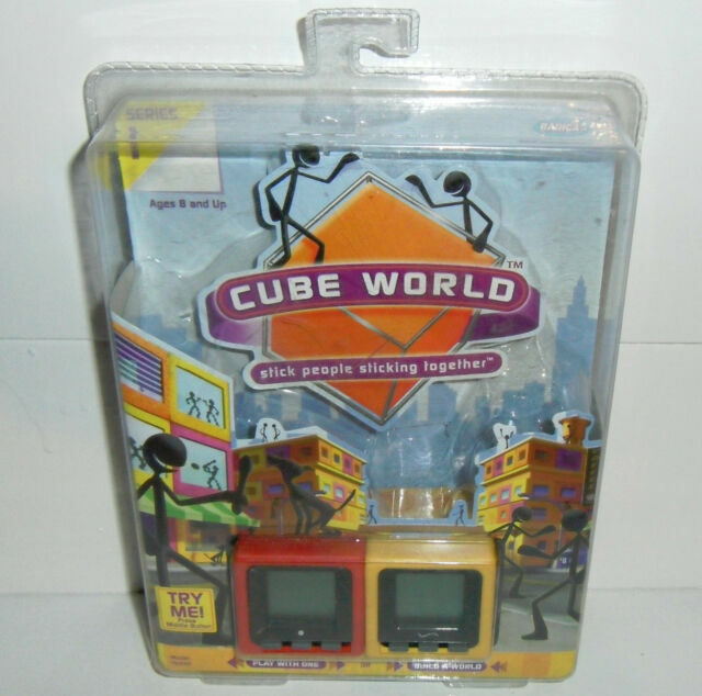 Cube World Stick Figure Series 1 Radica 75040 Red Dodger & Yellow Whip