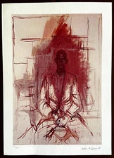 Alberto Giacometti Lithograph 1961 Maeght COA Original Numbered Signed