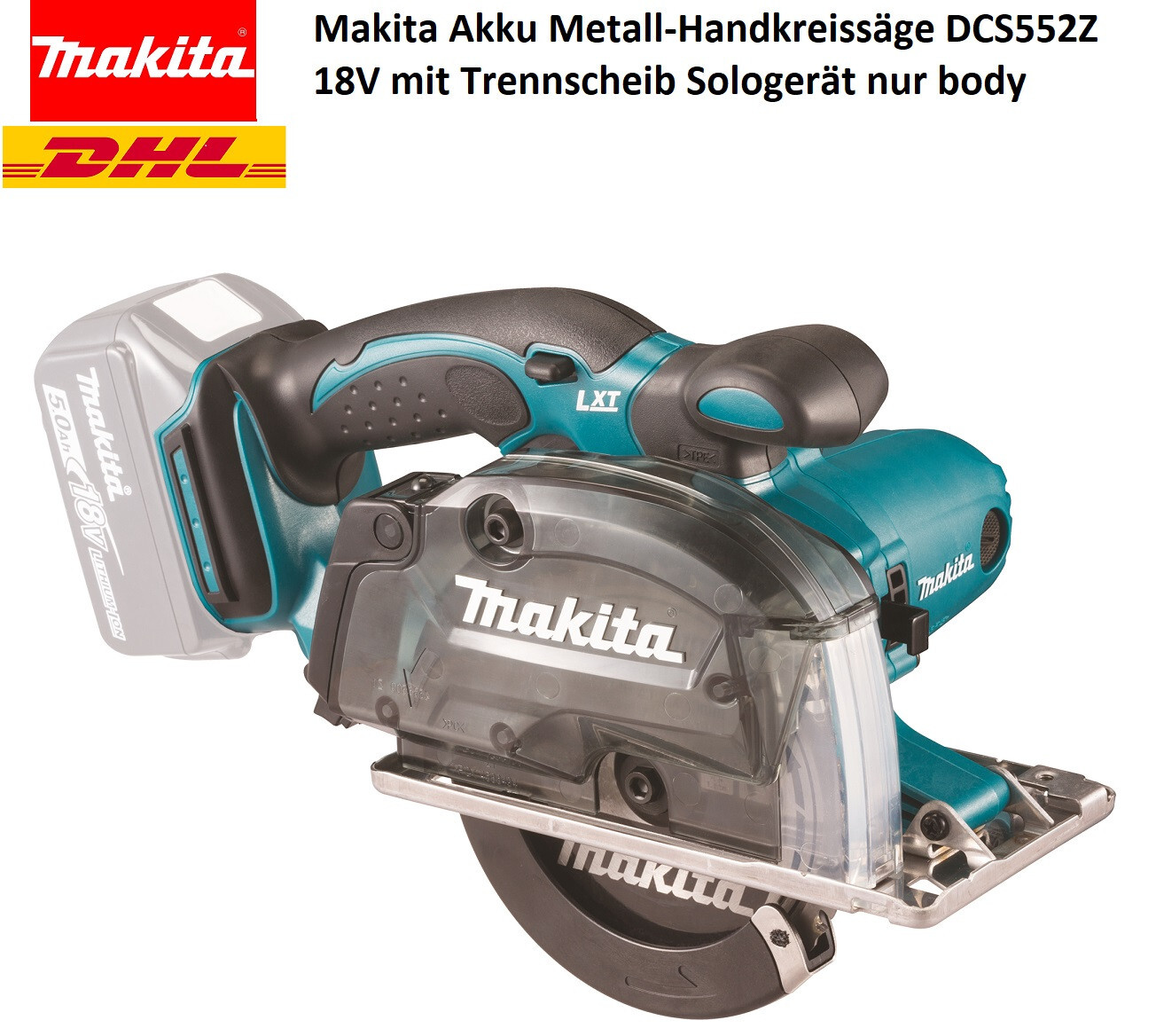 Makita Dcs 552 Z Akku Metallhandkreissäge 18 V 136 Mm Solo - Ohne Akku, Ohne Ladegerät - Bild 3