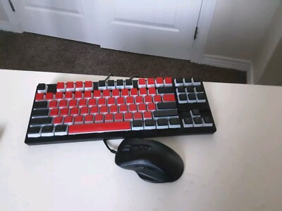 Gaming Keyboard And Mouse LED Light Backlit Mechanical Feel For Computer Desktop