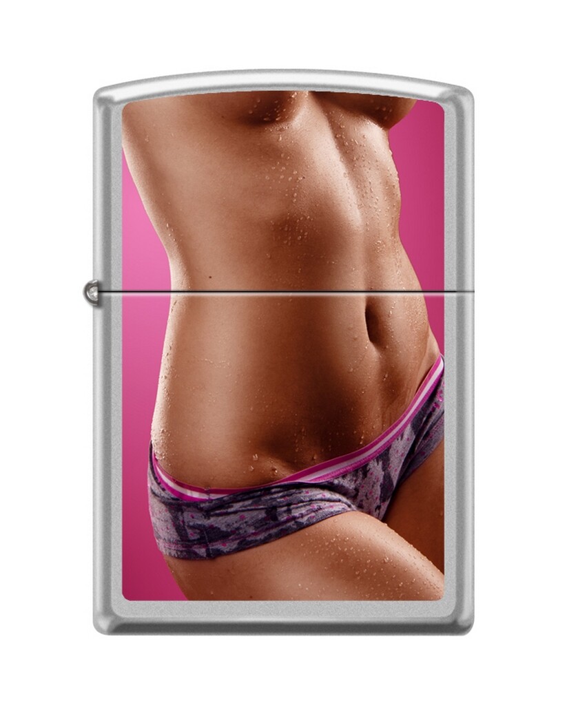Zippo 82317 woman wet torso pink underwear sexy Lighter