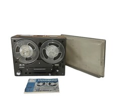 Vintage Tandberg 641x Reel To Reel Tape Recorder With Dust Cover ~ Need Belts