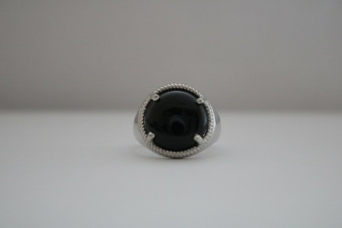Sterling Silver Milgrain Onyx