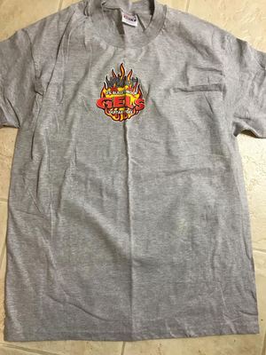 DUNLOP GEL PICKS LARGE ONE SIDED T-SHIRT, NEVER WORN, NON SMOKING HOME & RARE