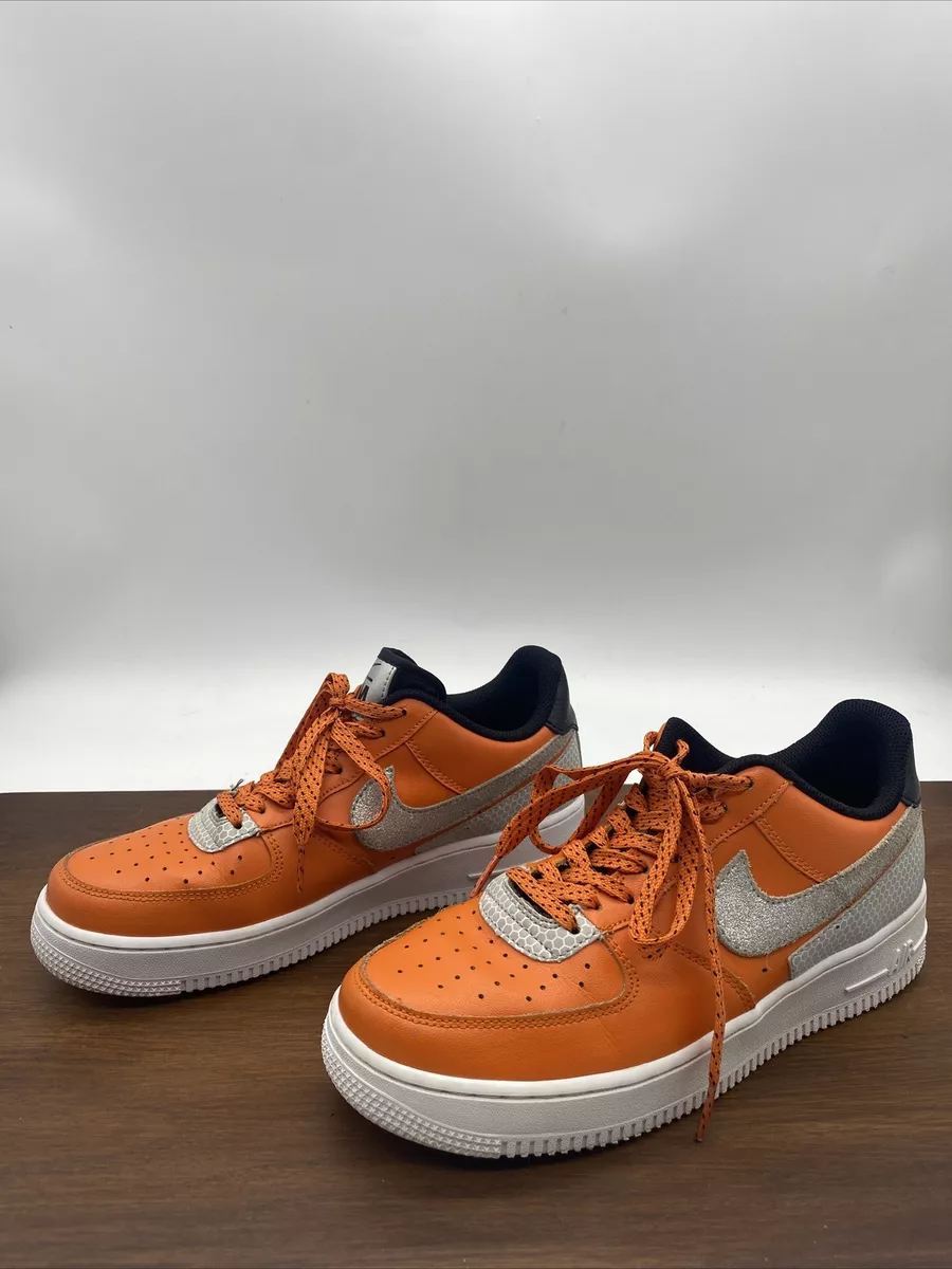 Nike Air Force 1 3M LV8 Total Orange Silver Size 7 CT2299-800