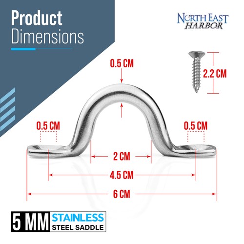 Pad Eye Loops para Bimini Tops, Lazo de Atar, Sillín de Cubierta de Barco, Montaje de Herrajes - Imagen 6 de 7