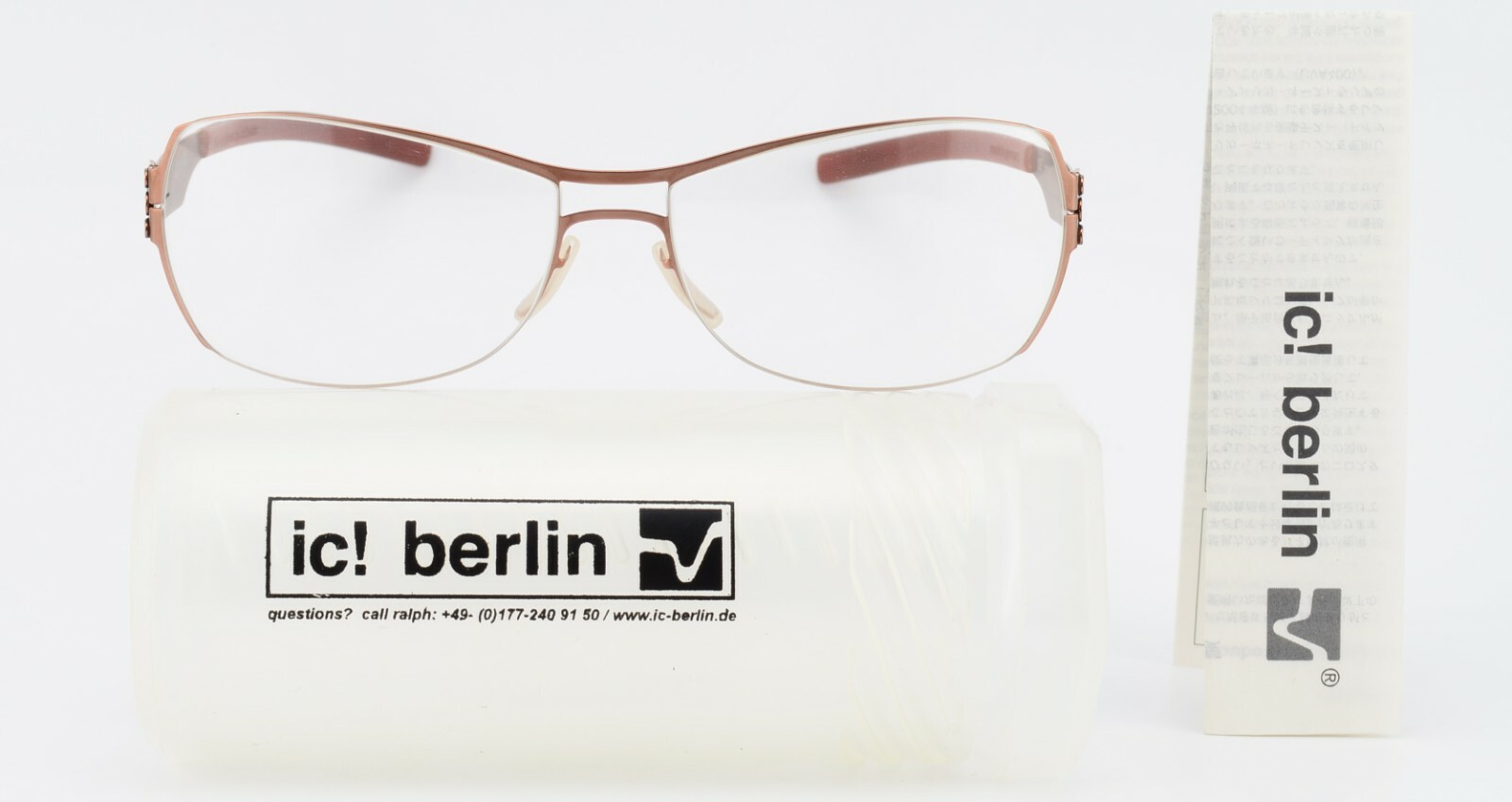 Ic! Berlin Glasses Spectacles Model Mauro Copper Flexible Steel Design