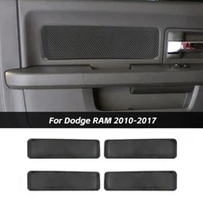 4x Carbon Fiber Interior Accessories Door Overlay Trim Cover For Dodge RAM 10-12
