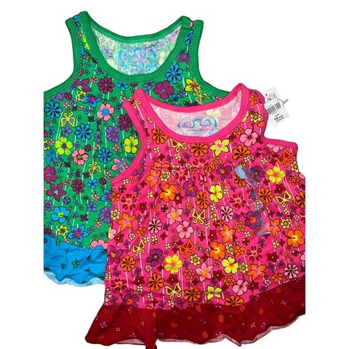 childrens place lot of 2 dresses Y2K hippie Hawaiian pink size 18mon SPRING NWT - Picture 2 of 6