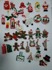 35 Exquisitely Handmade cross stitch plastic canvas Christmas ornaments 