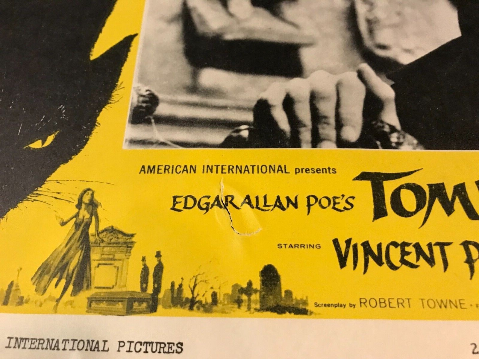 TOMB OF LIGEIA 1965 ORIGINAL LOBBY CARD SET 11"x14" (F-) VINCENT PRICE ...