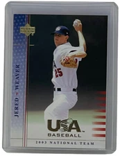 Jared Weaver 2003 Upper Deck USA Baseball Rookie Card #USA6