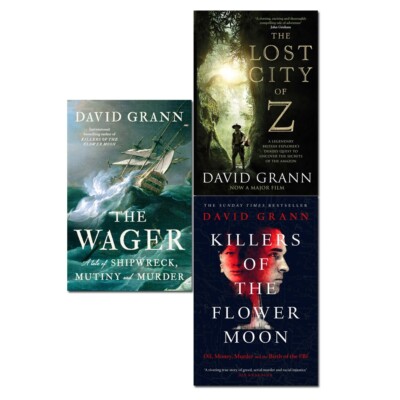 David Grann 3 Books Set The Wager, Killers of the Flower Moon, Lost City of Z | eBay