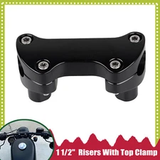 Motor 1 1/2" Handlebar Risers w/ Top Clamp For Harley Night Train Sportster 1200