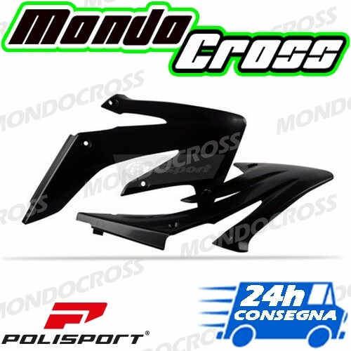 convogliatori radiatore POLISPORT Nero HONDA CRF 250 R 2004 (04) - Foto 1 di 1