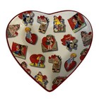 Rosanna Studio Heart Dish with Vintage Valentine Decor