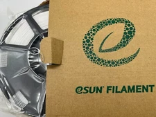 White PLA Gloss eSUN Filament 1.75mm, Silk Shinny 3D Printer EPLA-GLOSS 1KG