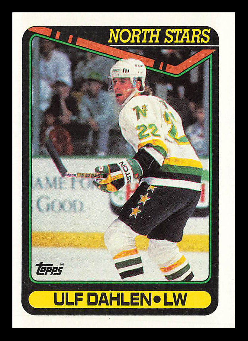 Ulf Dahlen #12a 1990-91 Topps Minnesota North Stars