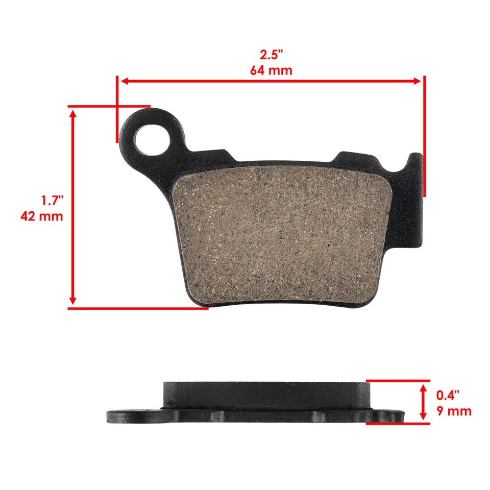 Front Rear Brake Pads for KTM 250 Exc250 Sixdays Excf250 SX250 Sx-F250 2003-2016 - Image 3 of 4