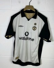 MANCHESTER UNITED 2001 2002 AWAY/THIRD FOOTBALL SHIRT UMBRO JERSEY SIZE