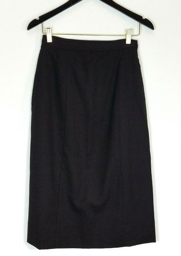 Peruvian Connection Baby Alpaca Wool Skirt Size 6 Brown Straight Pencil Capsule - Picture 4 of 8