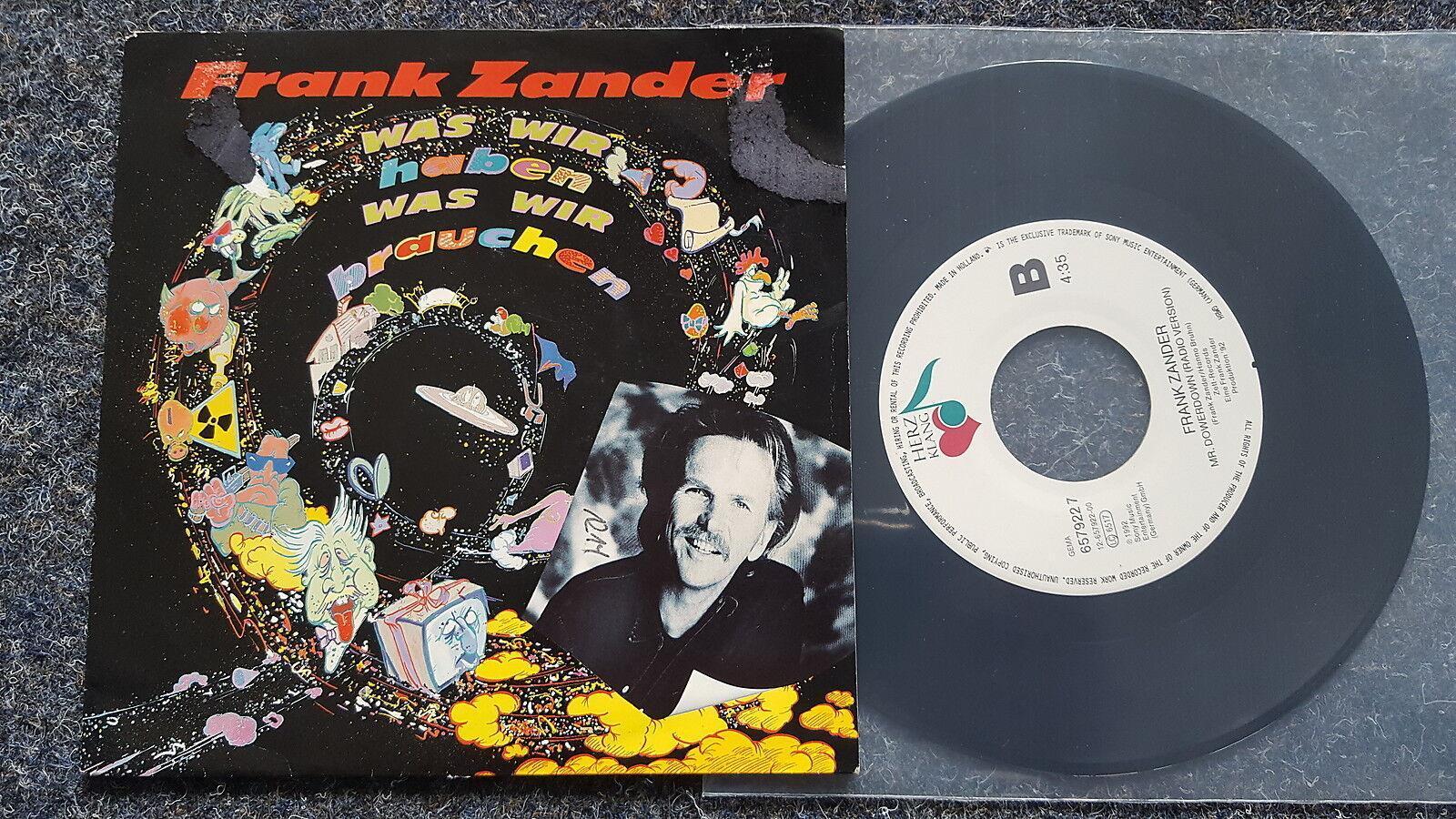 7"" Single Vinyl Frank Zander - Was wir haben, was wir brauchen